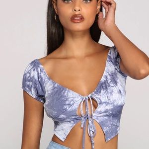 Tie dye crop top
